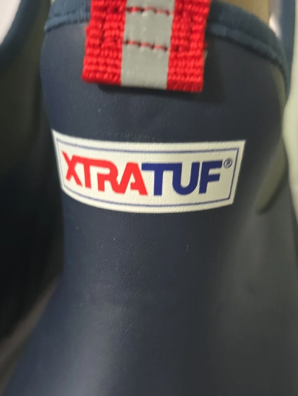 XTRATUF Men's Navy Red-Trim Rain & Snow Slip-On Boots